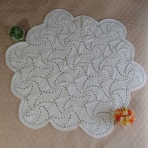 Quality White Crochet Baby Blanket
